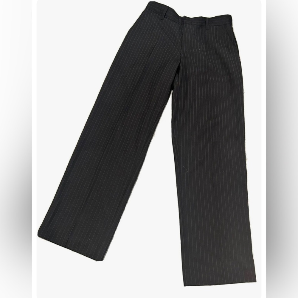 pinstripe black boy dress pants size 12 regular
